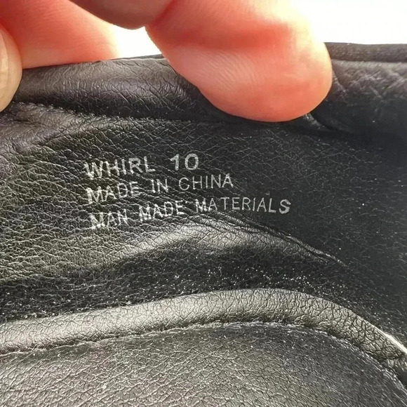 Whirl Slip On Canvas Women 10 Geometric black gold silver geometric rhinestones - Picture 7 of 8